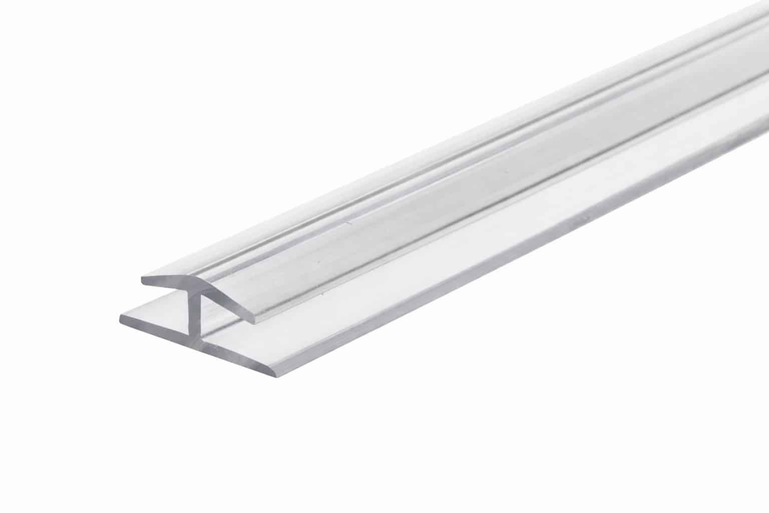 H-Section Clear Acrylic for 2mm Sheet — 1.5m